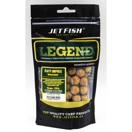 Boilies Jet Fish Legend Range boilie: Žlutý...