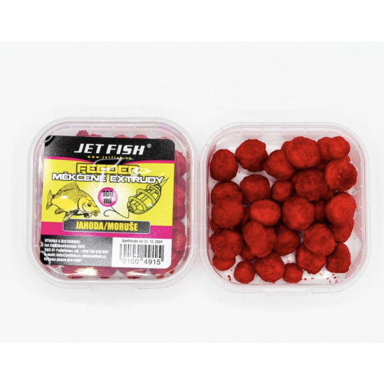 Měkčené extrudy Jet Fish: Jahoda / Moruše / 100 ml