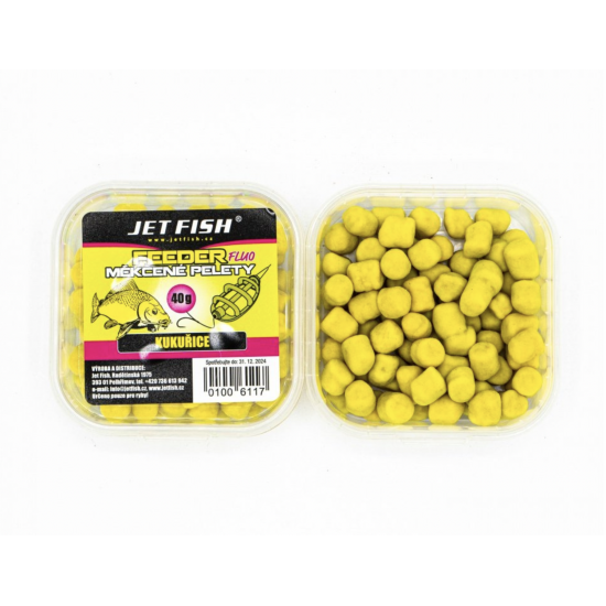 Fluo měkčené pelety Jet Fish: Kukuřice / 40 g