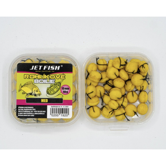 Rohlíkové boilie Jet Fish: Med / 40 g
