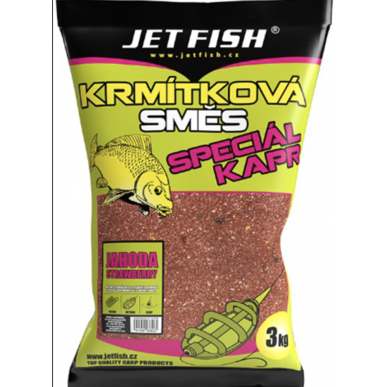 Krmítková směs Jet Fish: Jahoda / 3 kg