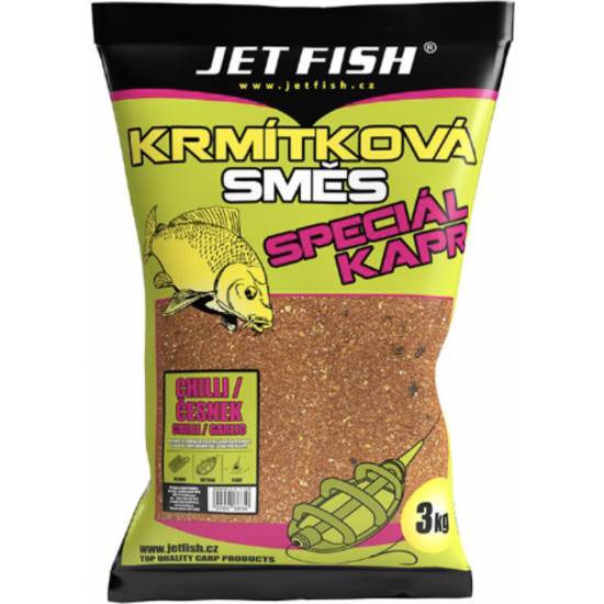 Krmítková směs Jet Fish: Chilli / Česnek / 3 kg