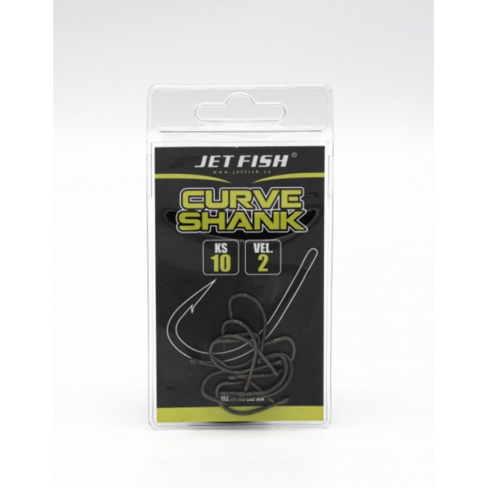 Háčky Jet Fish Curve Shank, vel. 2 / 10 ks