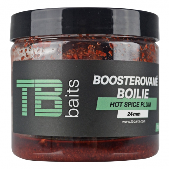 Boosterované Boilie TB Baits: Hot Spice Plum /...