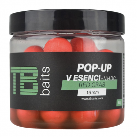 Plovoucí Boilie Pop-Up TB Baits: Red Crab +...