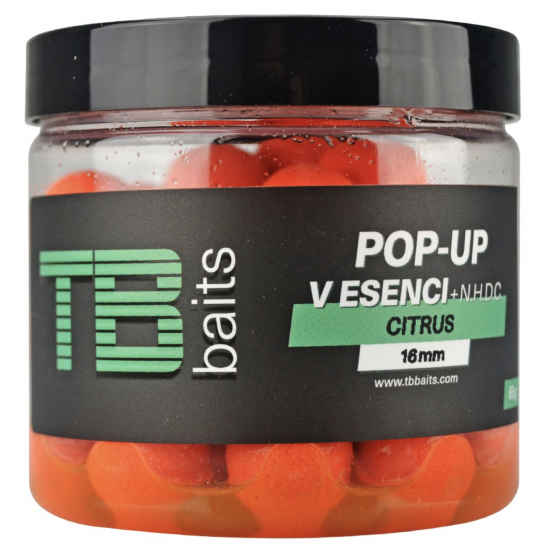 Plovoucí Boilie Pop-Up TB Baits: Orange Citrus...