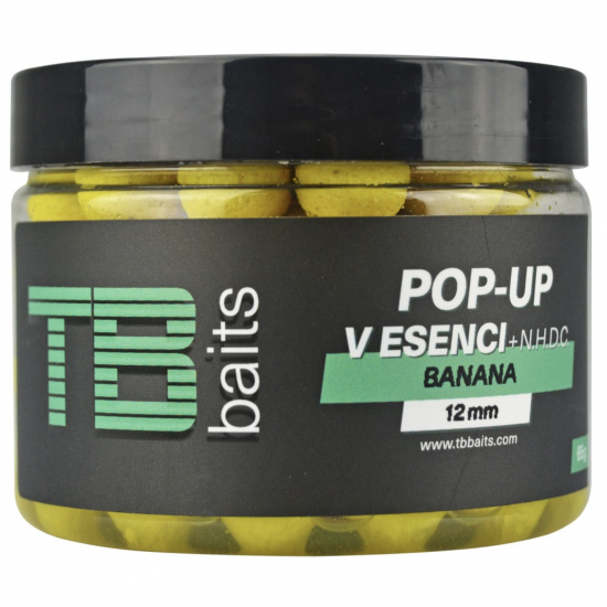 Plovoucí Boilie Pop-Up TB Baits: Banana + NHDC...