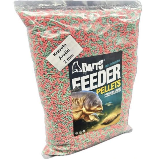 A Baits FLUO Feeder Peletky Kreveta Arašíd / 2...
