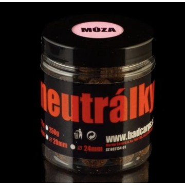Boilies BadCarps Můza Neutrálky / 24 mm / 250 g