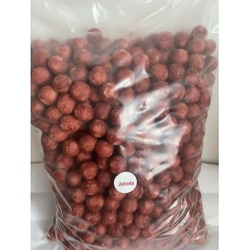 Krmné boilies Tuning-Baits Jahoda / 24 mm / 5 kg