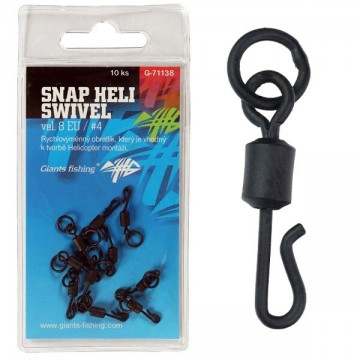 Giants fishing Obratlík Swivel Snap Heli, UK.4...