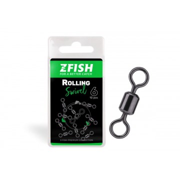 ZFISH Obratlík Rolling Swivel, Velikost:6