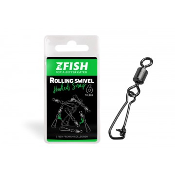 ZFISH Obratlík s Karabinou Rolling Swivel &...