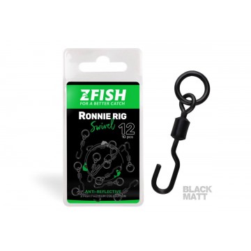 ZFISH Obratlík Ronnie Rig Swivel Matt vel.12