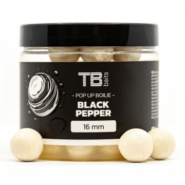 TB Baits Plovoucí Boilie Pop-Up White Black...