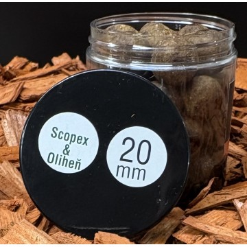 Dipované Boilies Tuning-Baits Scopex & Oliheň /...