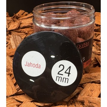 Dipované Boilies Tuning-Baits Jahoda / 24 mm /...