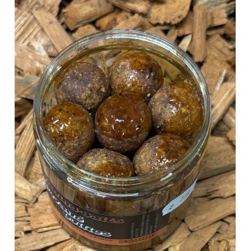 Dipované Boilies Tuning-Baits Broskev & Chilli...